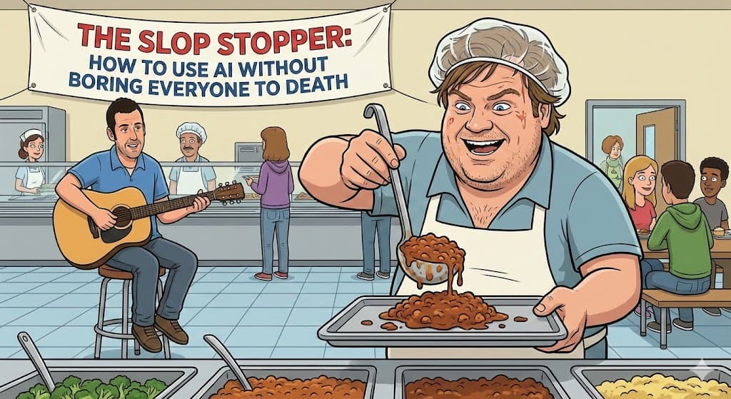 The Slop Stopper - AI lunch lady serving up content