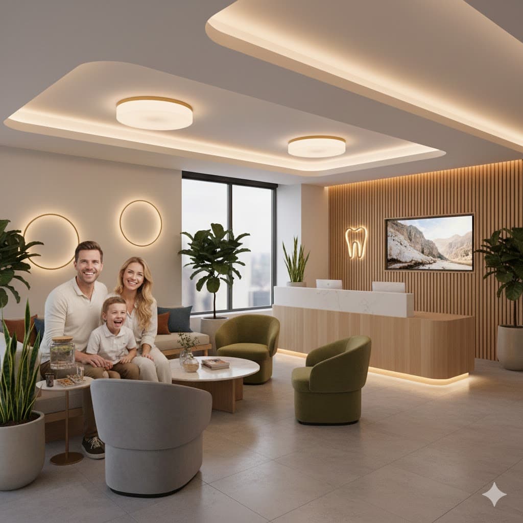Smiling family at Northwoods Family Dental